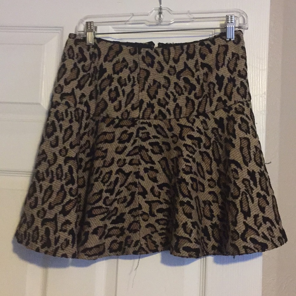 Cheetah print mini skirt